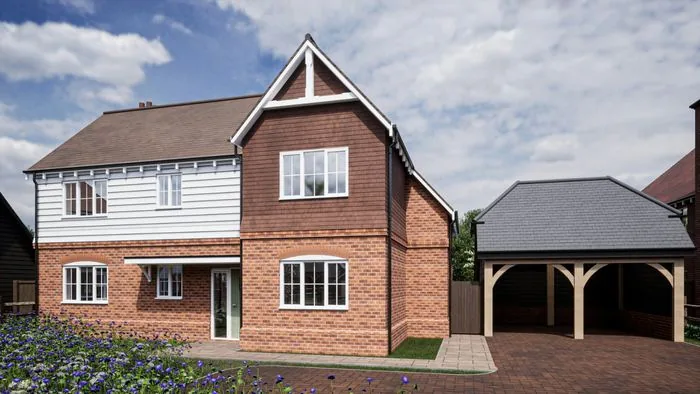 A modern new-build detached family home of the kind found across the Ebbsfleet Garden City and Gravesham borough developments